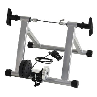 Homcom Home Trainer pour Vélo Noir Argent 61 x 18,5 x 51 cm