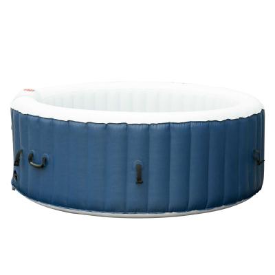Outsunny Spa gonflable rond 4 personnes 100 buses d'air chauffage filtration