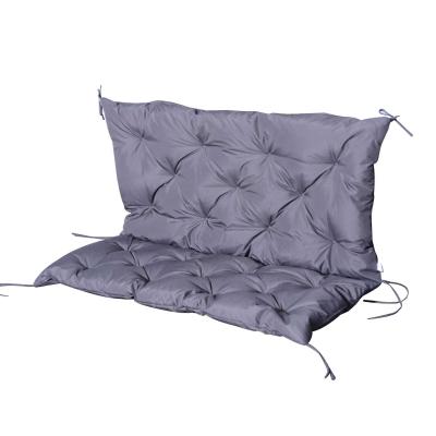 Outsunny Coussin d'Assise Gris pour Banc 2 Places 120 x 110 x 12 cm