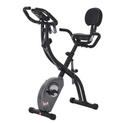 Vélo d'appartement cardio Fitness pliable bandes résistance noir