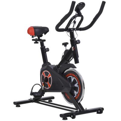 Vélo d'appartement cardio vélo biking écran LCD multifonction noir rouge