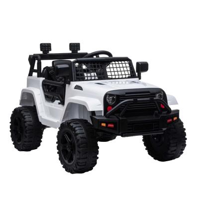 HOMCOM Voiture 4x4 électrique enfant 12 V 5 Km/h max. avec télécommande blanc