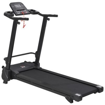 Tapis de course électrique pliable 1-14 Km/h 750 W écran LCD 5 prog. Noir
