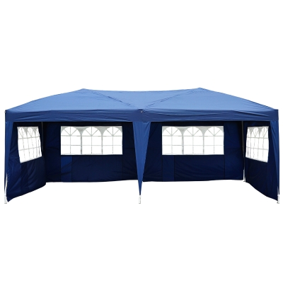 Outsunny Barnum Bleu 3 Côtés Démontables 3 x 6 m