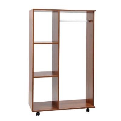 HOMCOM Armoire à Vêtements sur Roulettes 80 x 40 x 128 cm