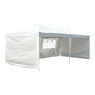 Outsunny Tente de Réception Pliante en Acier Blanc 600 x 300 x 255 cm