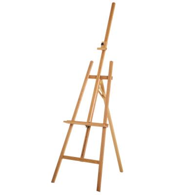 Homcom Chevalet d'Artiste Sur Pieds Inclinable Marron 65 x 68 x 230 cm