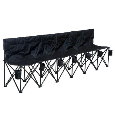 Outsunny Banc de camping jardin 6 personnes pliable