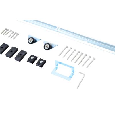Homcom Kit de Montage Porte Coulissante Gris 68 x 34 x 16,5 cm