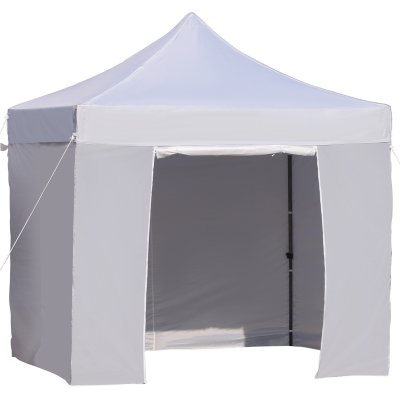 Outsunny Tonnelle chapiteau de jardin pop-up pliant sacs lestage & transport inclus blanc