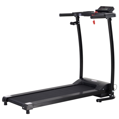 HOMCOM Tapis électrique de course pliable 1-9 Km/h 500 W écran LCD 3 programmes noir