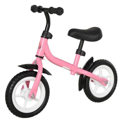 HOMCOM Draisienne enfant vélo sans pédales pour enfants de 3 à 6 ans selle hauteur réglable 35 Kg Max. structure en métal 71 x 32 x 56 cm rose
