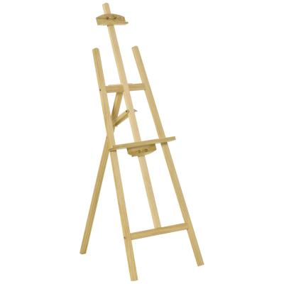 HOMCOM Chevalet d'artiste sur pieds inclinaison réglable 90° max. bois de pin