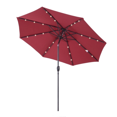 Parasol lumineux LED octogonal inclinable Ø 2,75 m