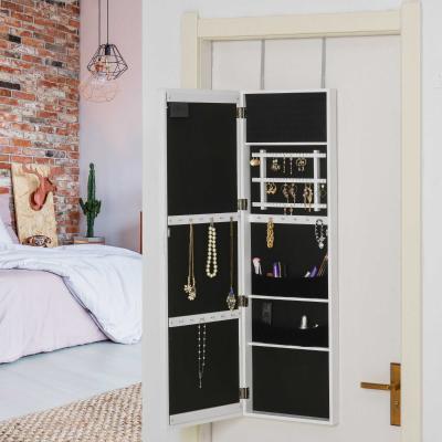 Armoire à bijoux avec miroir à suspendre éclairage LED