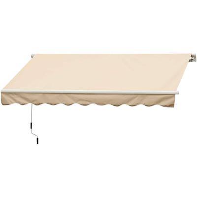Outsunny Store banne manuel rétractable alu. 4L x 2,5l m