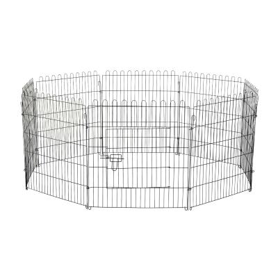 PawHut Enclos pour Chien Noir 71 x 91 cm