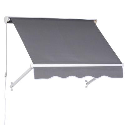 Outsunny Store Banne Manuel Gris 122 x 70 cm