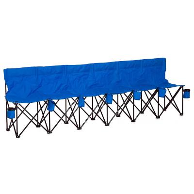 Outsunny Banc de camping jardin 6 personnes pliable