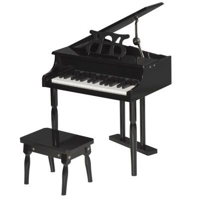 HOMCOM Piano à queue enfant en bois 30 touches tabouret inclus