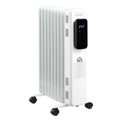 HOMCOM Chauffage bain d'huile caréné 2180 W 3 modes sur roulettes