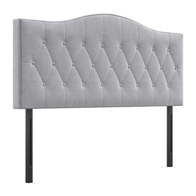 HOMCOM Bedhead Board Home Bedroom Decoration for 1.8m Bed w/ Sponge Filled, Grey