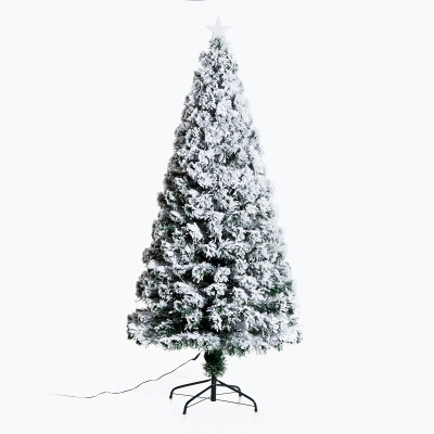HomCom Árvore de Natal Verde PVC Φ82x180cm