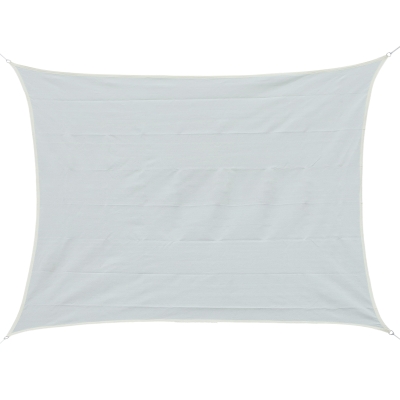 Outsunny Toldo Vela 3x4m Quadrado para Terraço Jardim Camping creme