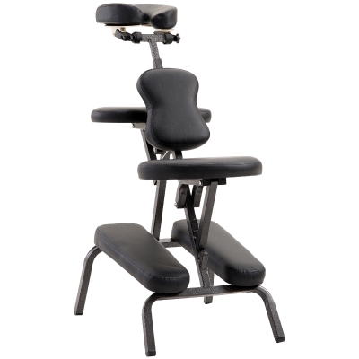 HomCom Cadeira de Massagem Dobrável Portátil Ajustável com Saco de Transporte Aço Carga 150kg