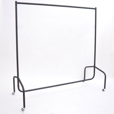 HOMCOM Charriot com Rodas Cabide com Rodas de Ferro 150x60x170cm Preto