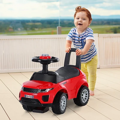 HOMCOM Carro andador para bebé sem Pedais com Alto-falante 60x38x42cm Vermelho