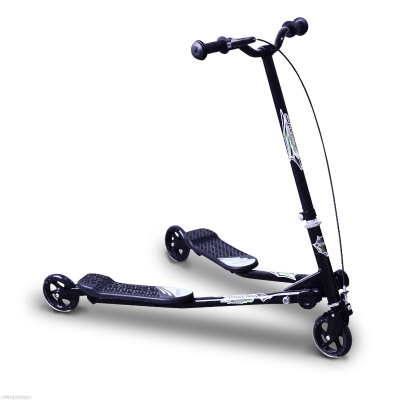 HomCom® Trotinete de 3 Rodas Dobrável para Crianças acima de 4 Anos com Travão Guiador ajustável Carga 60Kg Marco Aço