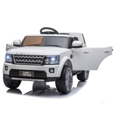 HOMCOM Carro Elétrico para Crianças de 3-6 Anos com Licença de Land Rover Controle Remoto 102,5x69x55,4 cm Branco