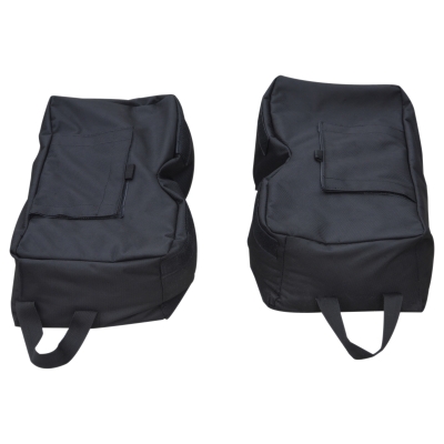 Outsunny Bolsas de Areia para Base de Chapéu de Sol Impermeável Desmontável Suporte para Chapéu de Sol 50kg 50x50x18cm Preto