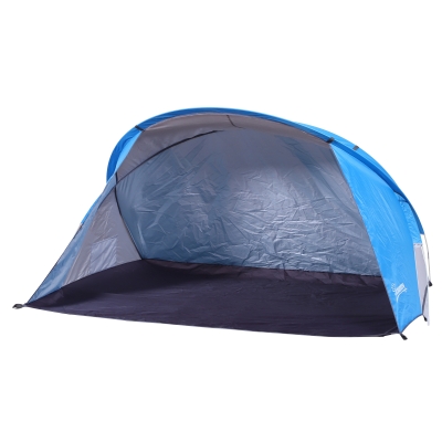 Outsunny Tenda Pop-Up Tenda para Praia para 2 Pessoas Dobrável Portátil com Bolsa de Armazenamento 225x145x115cm Azul