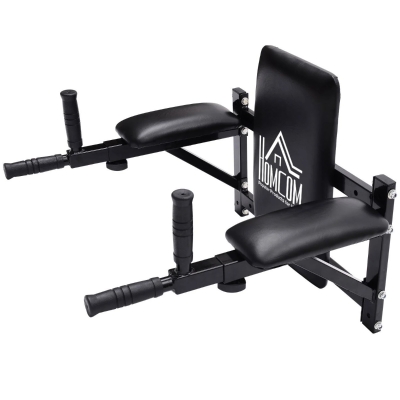 HOMCOM Barra para Elevações de Musculação para Parede Flexões em Casa Abdominais