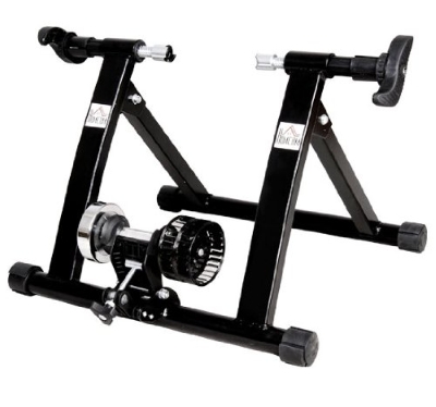 HOMCOM Rolo de Treinamento Magnético para Bicicleta Dobrável 54,4x 47,2x39,1 cm Preta