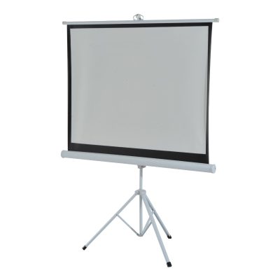 HOMCOM Tela do projetor dobrável manual de 84 polegadas portátil 4: 3 Formato de tela de projeção 4: 3 com altura ajustável 171x128cm