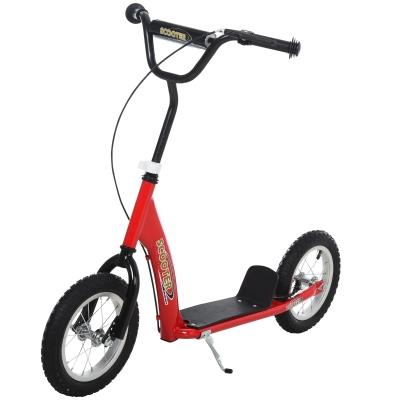 HOMCOM Trotinete com 2 pneus infláveis para crianças acima de 5 anos de altura ajustável