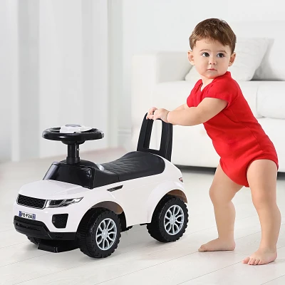 HOMCOM Carro andador para bebé sem Pedais com Alto-falante 60x38x42cm branco