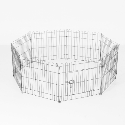 PawHut Enclos pour Chien en Métal Noir 76 x 61 cm
