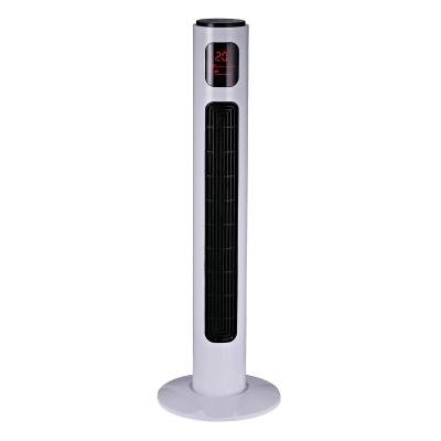 Homcom Ventilateur Colonne 45 W en Plastique Blanc 32 x 32 x 96 cm