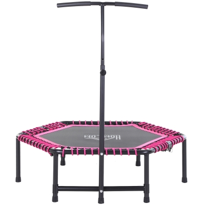 Trampoline de Fitness Ø 122 cm guidon hauteur réglable