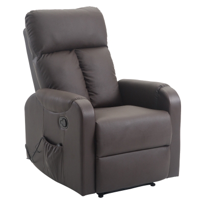 Homcom Fauteuil de Massage et Relaxation Marron 77 x 96 x 116 cm