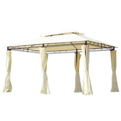 Outsunny Tonnelle Barnum Style Colonial Beige 300 x 400 x 265 cm