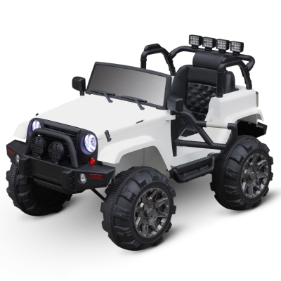 Homcom Voiture 4 x 4 Électrique Blanche 128 x 78 x 76 cm
