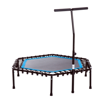 Homcom Trampoline de Gymnastique en Acier Noir 114 x 114 x 114 cm