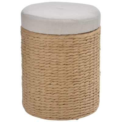 Tabouret de Rangement Ø 30 x 40 cm Beige