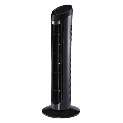 Homcom Ventilateur Colonne 45 W en Plastique Noir 27 x 27 x 75 cm