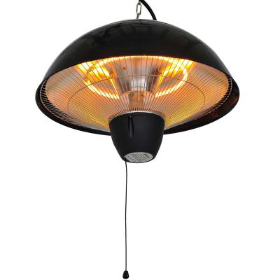 Outsunny Chauffage suspendu à Infrarouge 1500 W Noir 41 x 41 x 31 cm